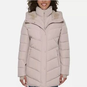 Andrew Marc Women's Beige Puffer Jacket
